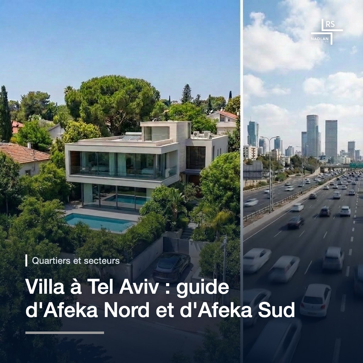 Une villa avec piscine à Afeka, à côté de l'autoroute Ayalon et des tours de Tel Aviv