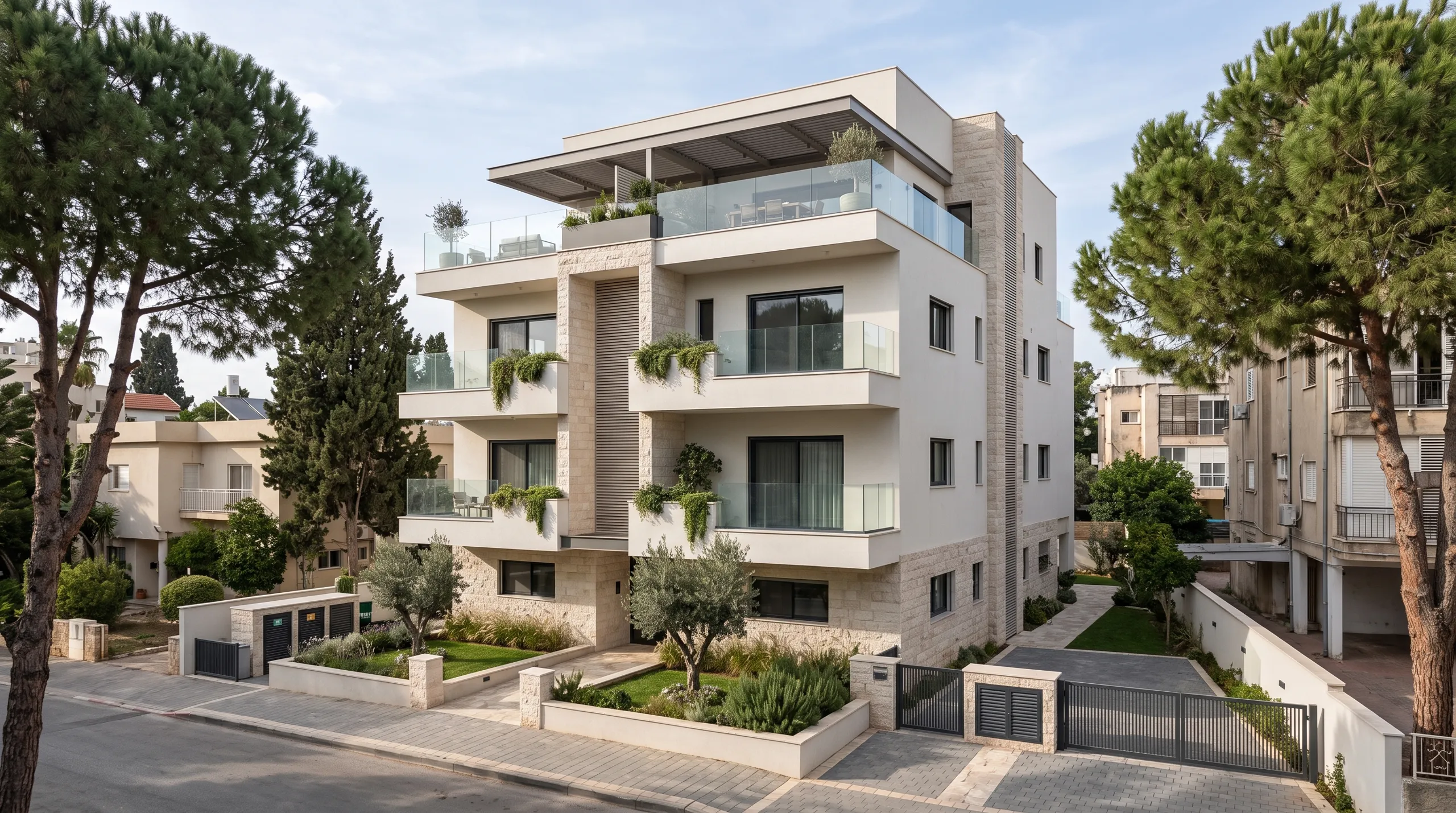 התחדשות עירונית בשכונת גולן: בניין משודרג עם מרפסות חדשות ופנטהאוז עם מרפסת גג (הדמיה)