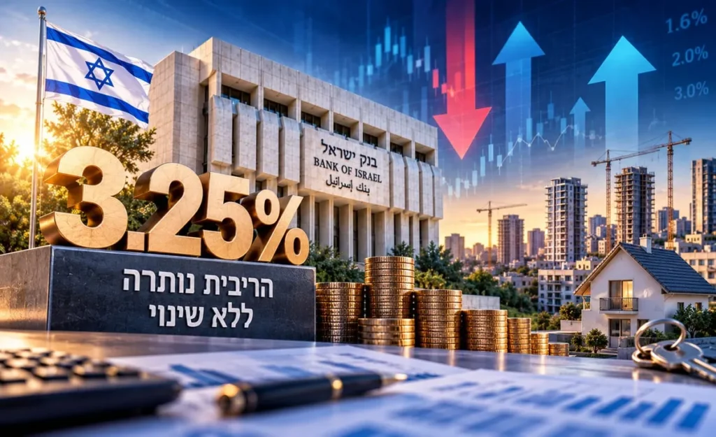 בנק ישראל הותיר את הריבית על 3.25%: הבנקים והכלכלנים תומכים בזהירות, הנדל״ן זועם