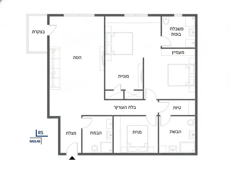À vendre : Appartement, 4 pièces à Hetsepon Hechedesh -Hechelek Htsponi, Tel Aviv-Yafo, photo 4